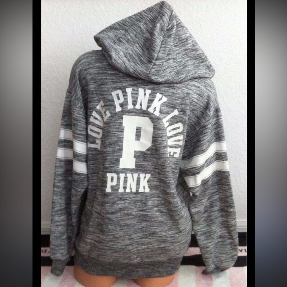 Victoria's Secret Gray Zip-Up Sweater - Picture 4 of 5